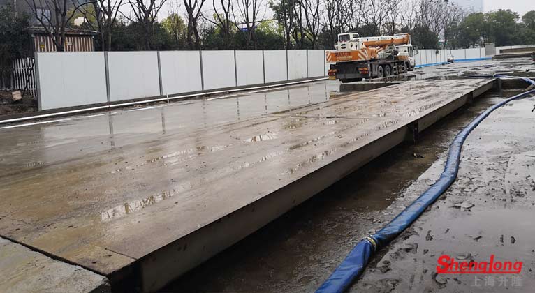 寧波海曙區鼓樓街道3節80噸二手地磅